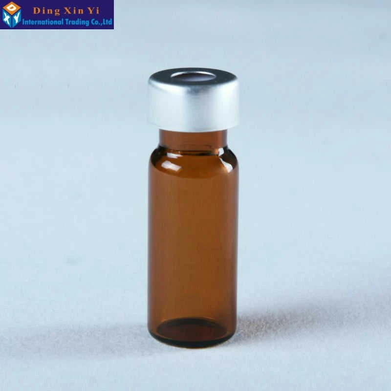 100pcs/lot HPLC autosampler headspace vials Suitable No Graduated 1.5/2ml Brown Top jaw chromatographic bottle