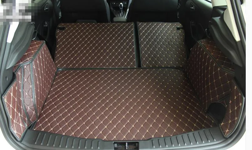 High quality & Free shipping! Full set trunk mats for Ford Focus 2017-2008 durable waterproof cargo liner carpets for Focus 2016