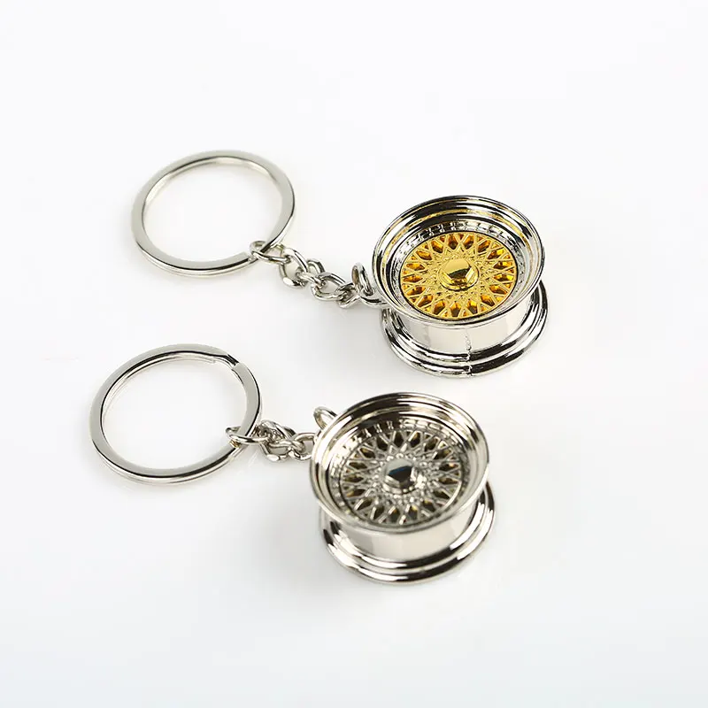 JDM Wheel Rim Hub Tuning Men Women Keychain Keyring Pendent Car Auto Accessories Chrome Key Chain High Quality