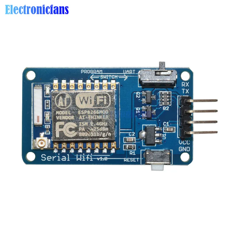 CH340 CH340G USB To ESP8266 ESP-07 ESP-01/01S Wireless Wifi Developent Board Module Wi-Fi Built-in Antenna To TTL Driver Module