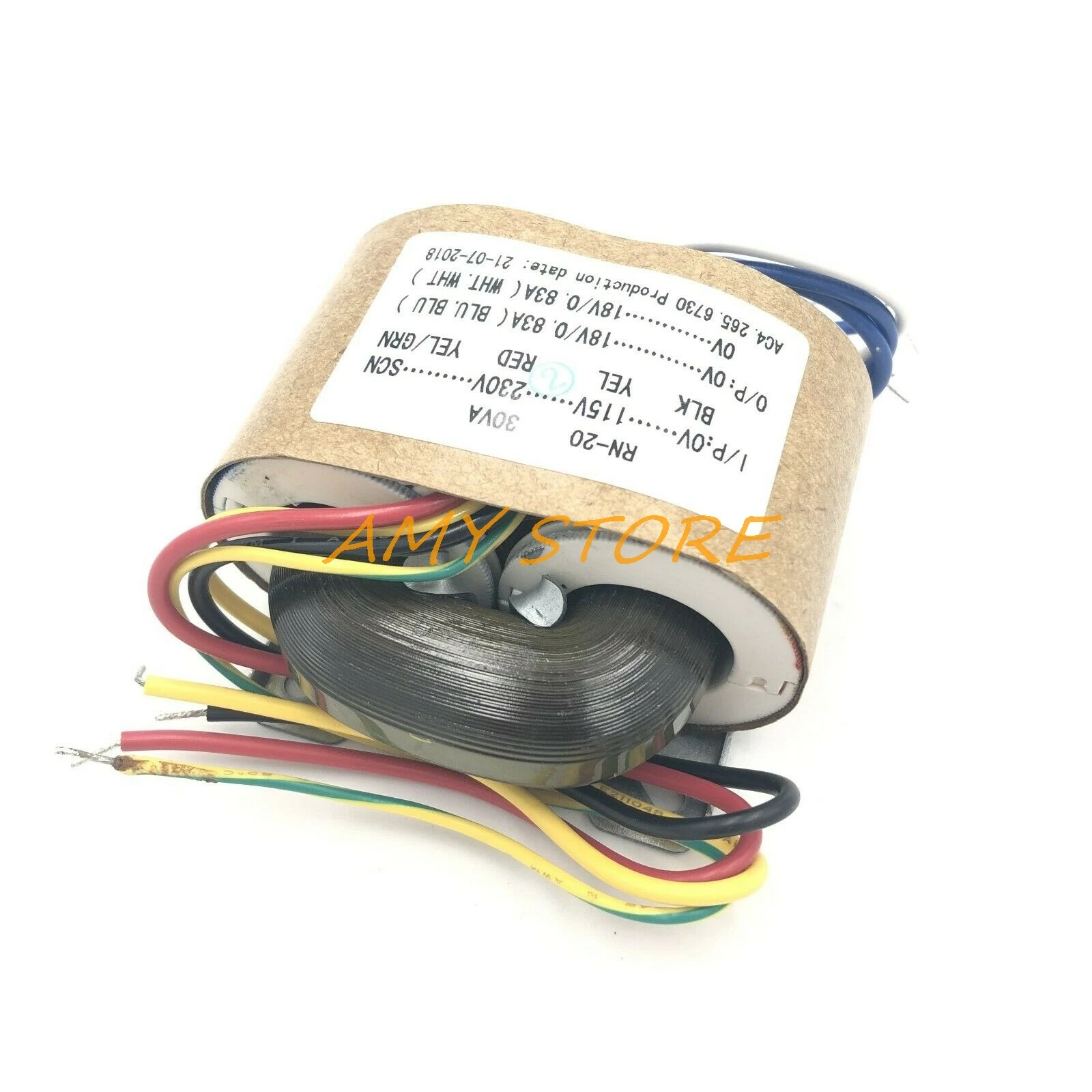 30W 30VA Primary Input 0-115-230V-SCN or 0-220V-SCN Secondary Output 9V 12V 15V 18V 24V R-core Transformer Audiophile