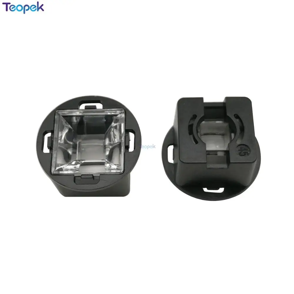 Imagem -02 - Losango Levou Lente com Suporte Preto 30 45 60 90 120 Graus Ângulo de Visão para a Câmera do Cctv 1w 3w 5w Led de Alta Potência 20 Pcs 17 mm 22 mm