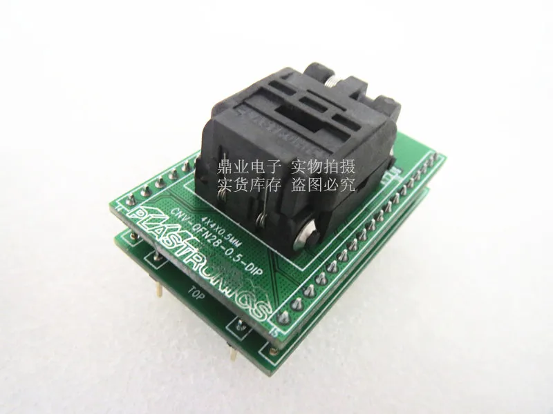 Clamshell QFN28 UFQFPN28 STM32F103 pitch 0.5mm IC Burning seat Adapter testing seat Test Socket test bench