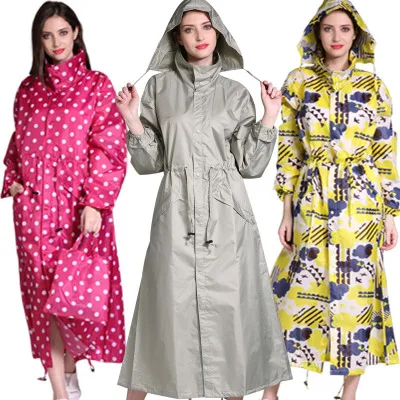 

Raincoat Ladies Rain Coat Breathable Ladies Long Raincoats Portable Water-Repellent rainwear