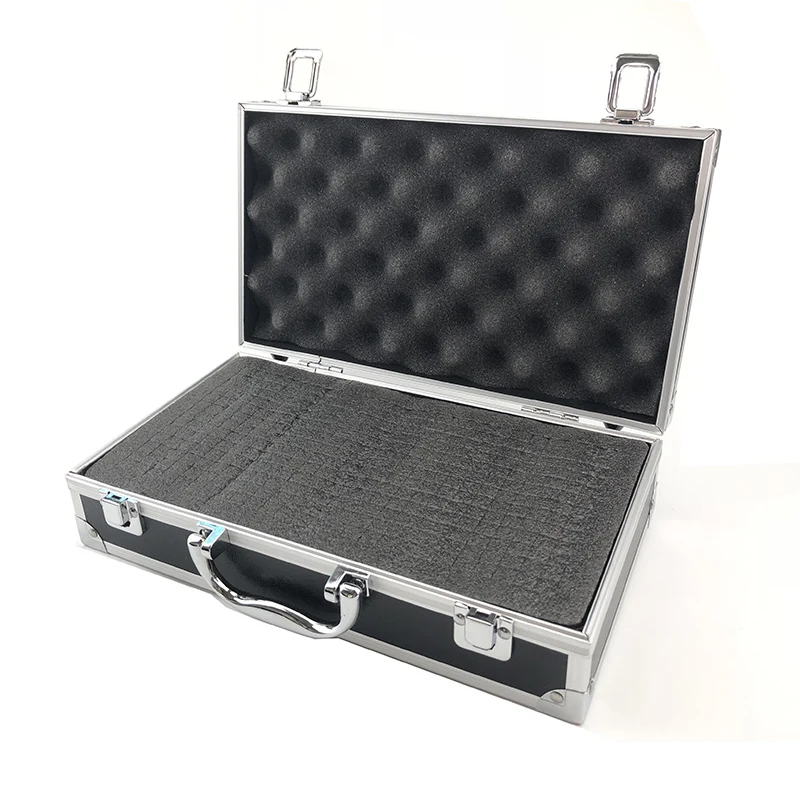 Aluminum Tool Box Portable Instrument Box Storage Case Suitcase Travel Luggage Organizer Case Tools With Lining 300*170*80mm