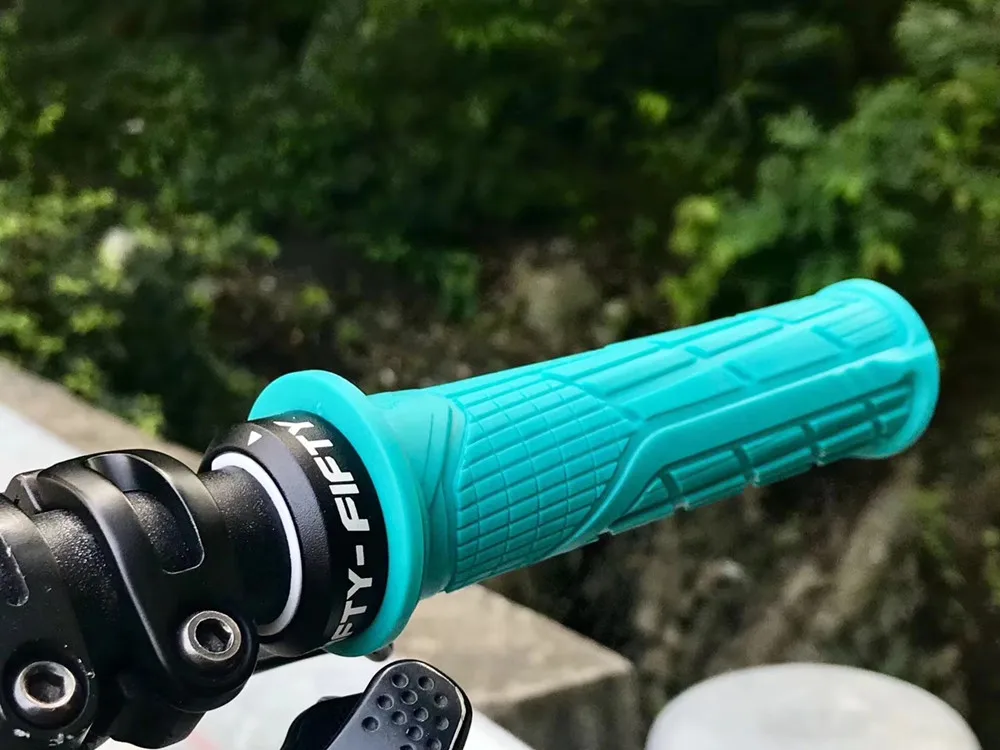 FIFTY-FIFTY MTB Fahrrad Griffe Anti-Skid Gummi Verbindung Bike Lenker Griffe Lock-on Mountainbike Griff bar Griffe – Detail 8
