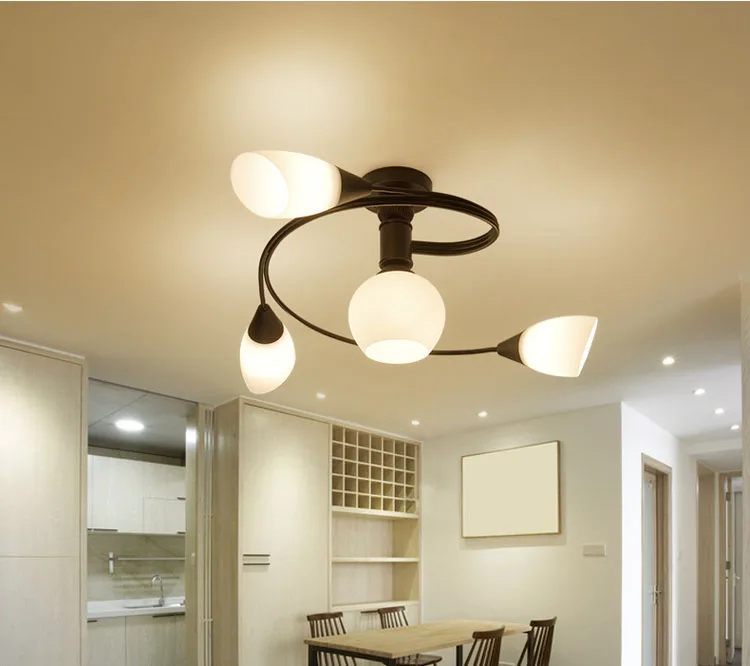 Creative metal ceiling lamp art European Flushmount Ceiling Lamp lampadas led casa lampara de techo led moderna led lampara tech