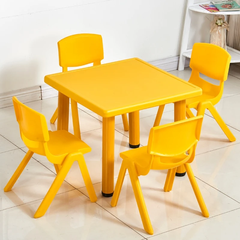 Kindergarten Plastic Tables and Chairs, Games Table, Paintings Table