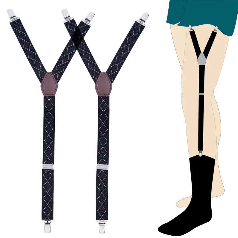 

Shirt Garters Man's Shirt Stays Holder Leg Suspenders Shirt Braces Gourd buckle Shirt Garters 1pair GW12-3