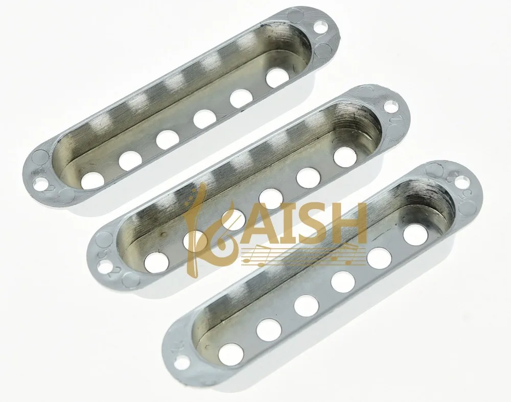 KAISH 52mm Chrome 3 Single Coil ST  Guitar Pickup Covers