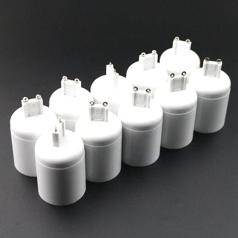 G9 to E27 Led Lamp Bulb Base Conversion Holder Converter Socket Adapter Fireproof Material For Home G9 E27 bulb Light&Lighitng