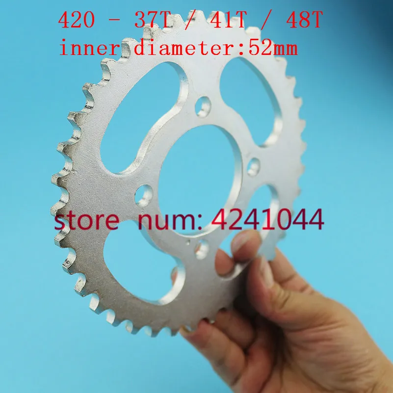 NEW motorcycle scooter drive gear 420 rear chain sprocket 52mm 37T 41T 48T tooth for Chinese ATV Quad Pit Dirt Bike Buggy
