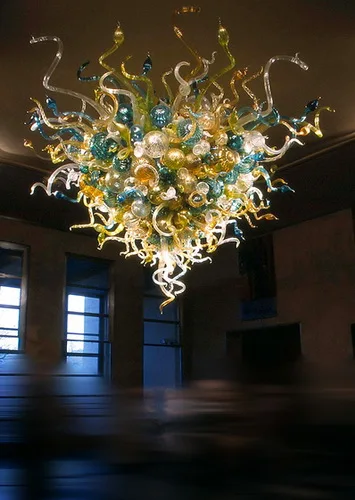 

Large Luxury Hand Blown Murano Glass Custom Decorative Hanging LED Pendant Lamps