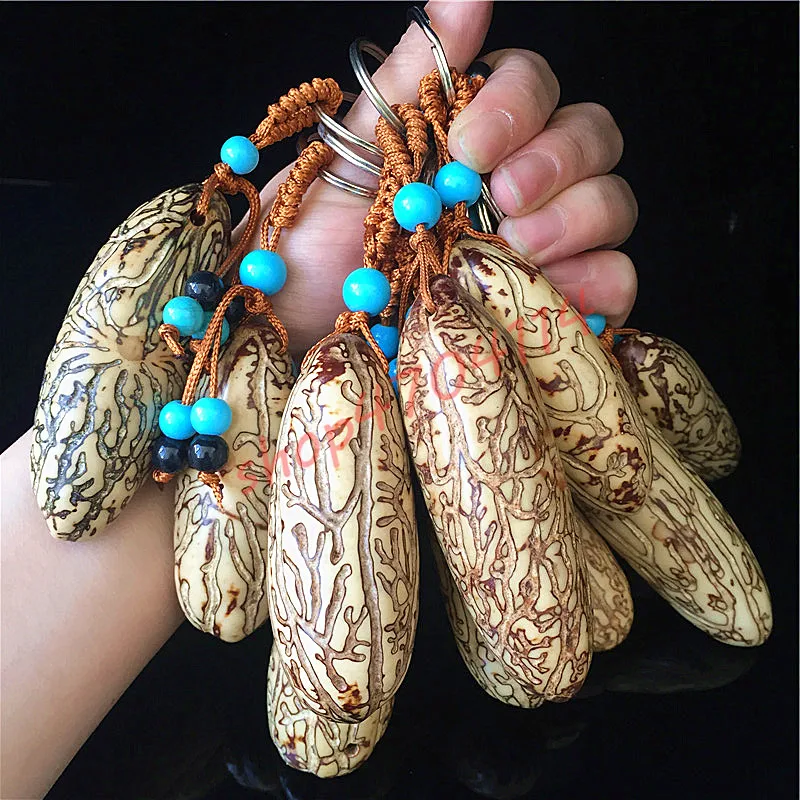 Pure Natural, Thousand Eyes, Bodhi Seed Hanging, Key Links Hanging Parts, Handicraft Collections (one piece)