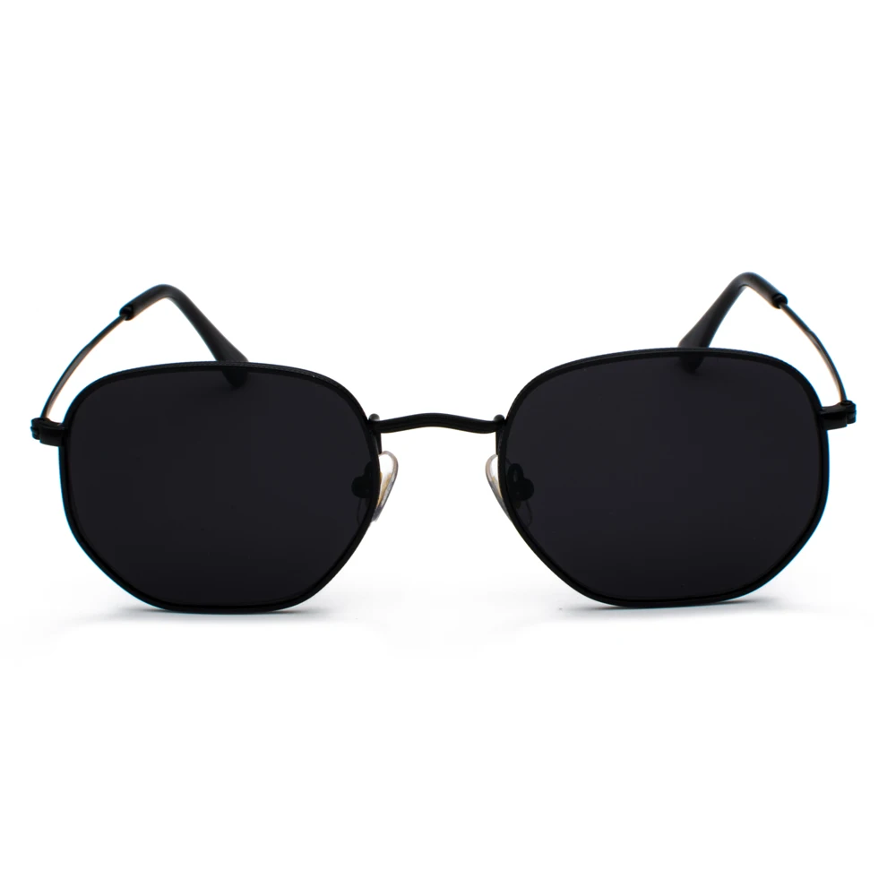 Kachawoo Vintage Gold Sunglasses Men Square Metal Frame Silver Brown Black Small Sun Glasses Female Unisex Summer Style