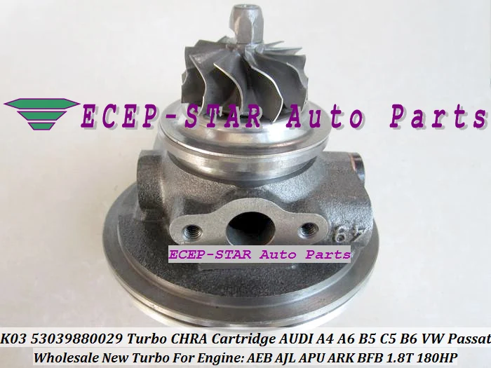 Turbo CHRA Cartridge Core K03 53039880029 53039700029 058145703J For AUDI A4 A6 B5 C5 B6 For VW Passat B5 1.8T BFB APU ARK 1.8L