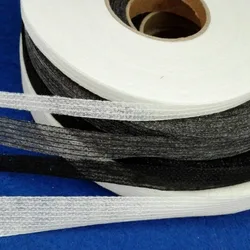 100 metri di tessuto Non tessuto Tessuto Fusibile Singolo Lato Nastro Adesivo Bianco o Nero Interlining Fodera di Panno per Evitare di Trasformazione
