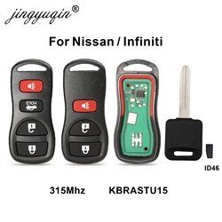 315Mhz 3/4 pulsanti auto Keyless Entry chiave a distanza per Infiniti/Nissan Frontier Murano Armada Pathfinder Versa Altima Maxima Xterra