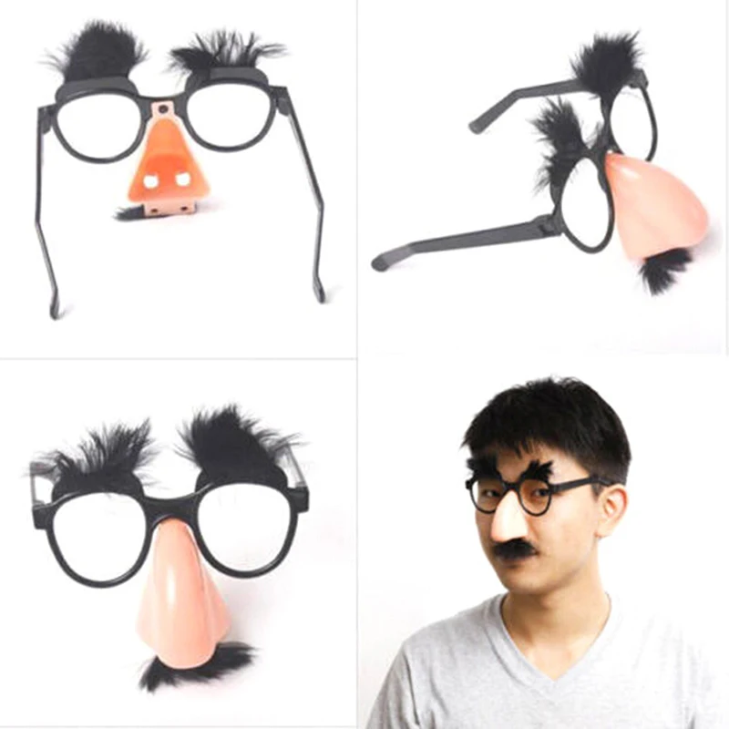 Moustache Glasses Halloween Party Fancy Funny Dress Big Nose Funny Glasses Cosplay Disguise