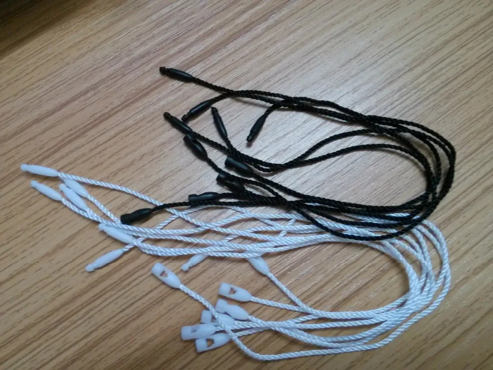 500pcs hemp rope clothing tag cords/string/jute/sling/Cotton rope, environmental protection hanging  wax rope, polyester rope