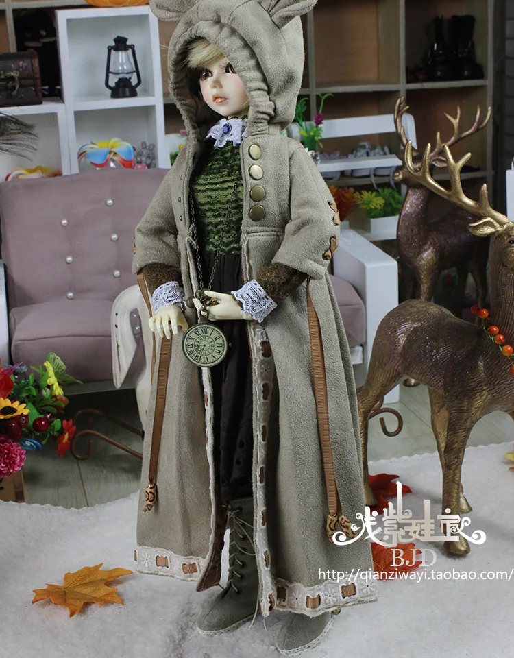 1/4 1/3 scale BJD clothing accessories coat+dress+socks for BJD/SD doll,Not included doll,shoes,wig,and other accessories D1619