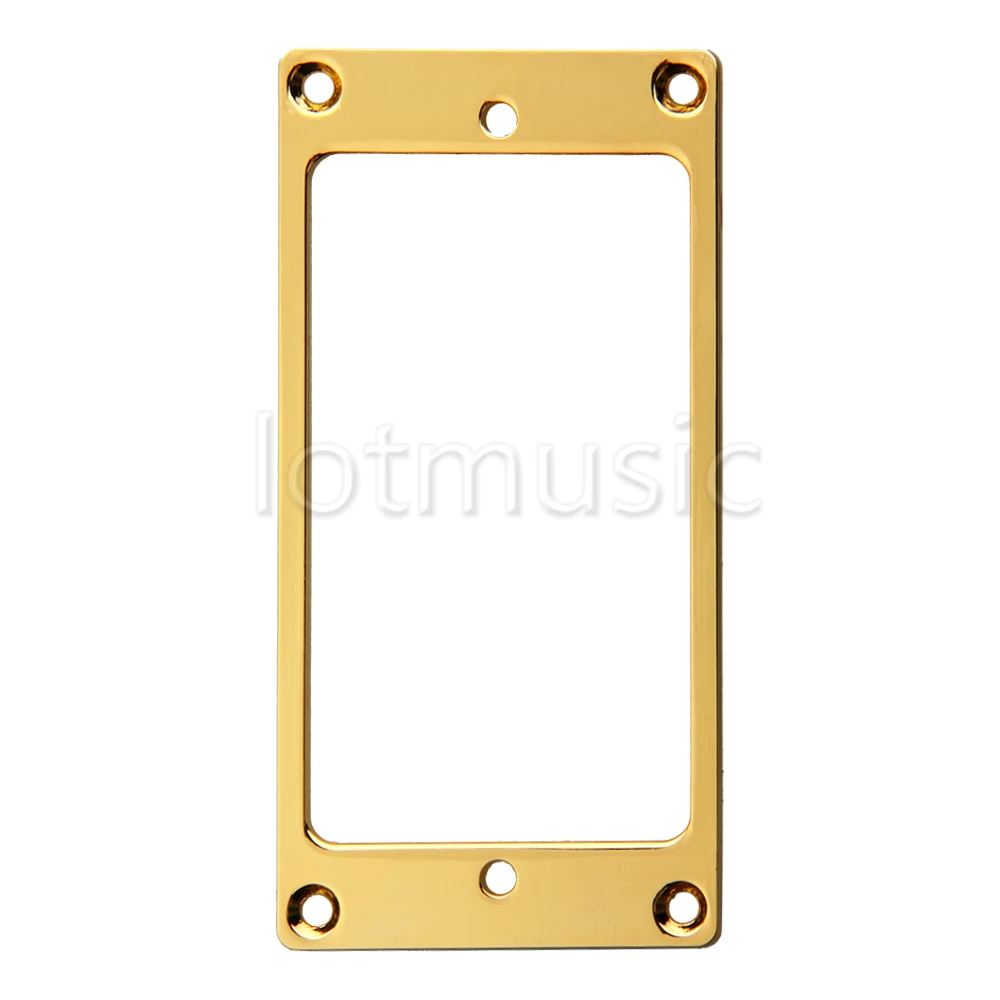 FLAT GOLD FRAME FOR 1 1/2 X 2 3/4 GUITAR PICKUP - Gold