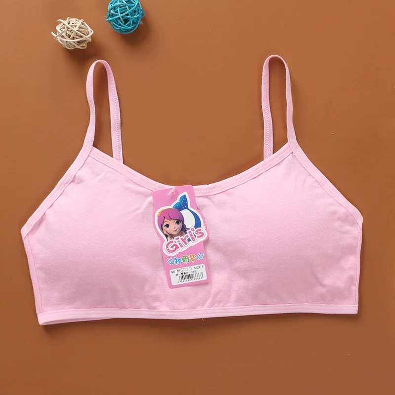 New Cotton Children Bra Young Teenagers Girl student Confortable thin Underwear Summer Narrow Shoulder Strap Bras