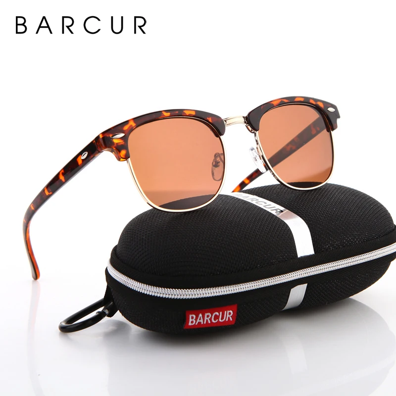 BARCUR Occhiali da sole Donna Occhiali da sole polarizzati Uomo Hot Gafas Oculos Occhiali personalizzati da uomo