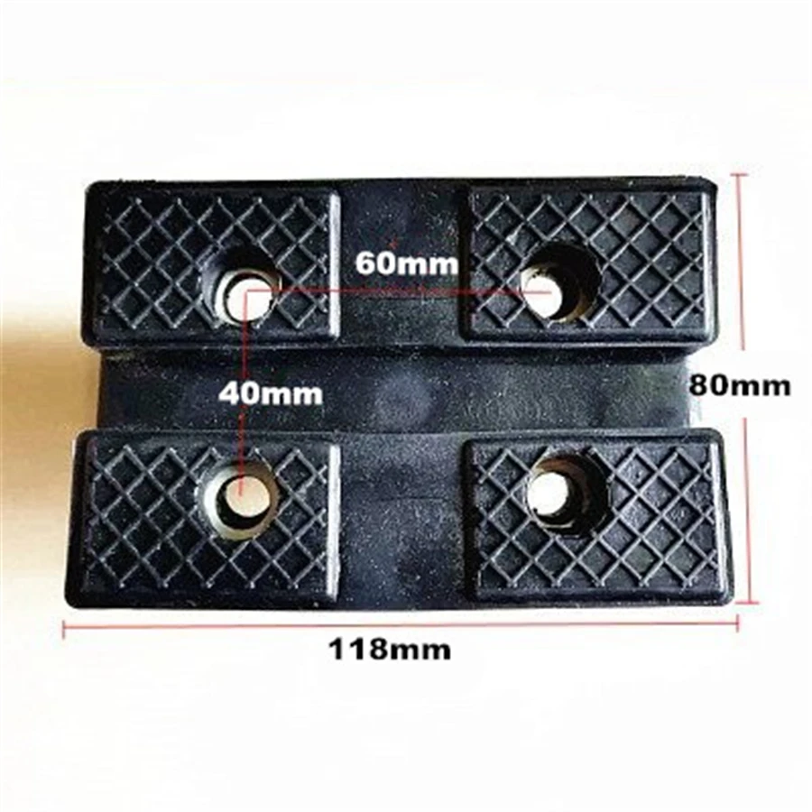 4pcs/lot Rubber Jacking Pad Hold up to Sharp sub-frames and Pinch Weld Points for Heavy Duty rectangle Lift Pads for Car Repair