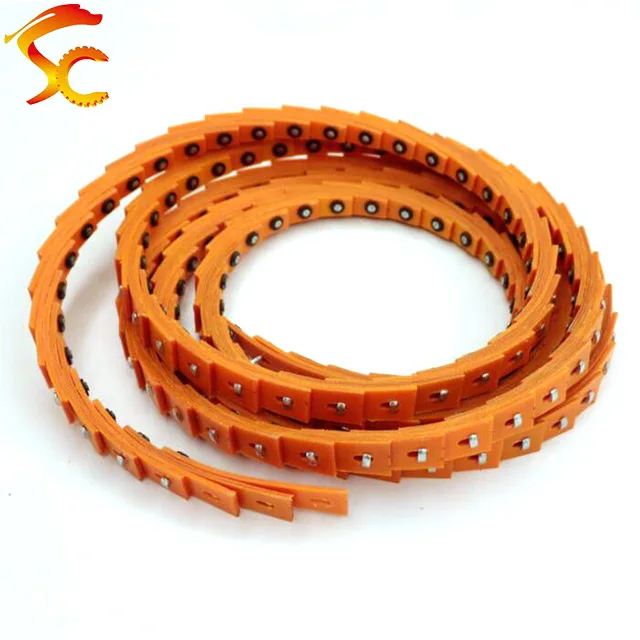 

5meters/Lot with the Nail C width 23-25mm color orange polyurethane v-belt Free Shipping