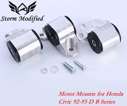 SuTong Aluminum Engine Mount Kit Racing sport Engine Swap Mount Kit Black (2-bolt Left Mount) for Honda Civic 92-95 DC2 EG