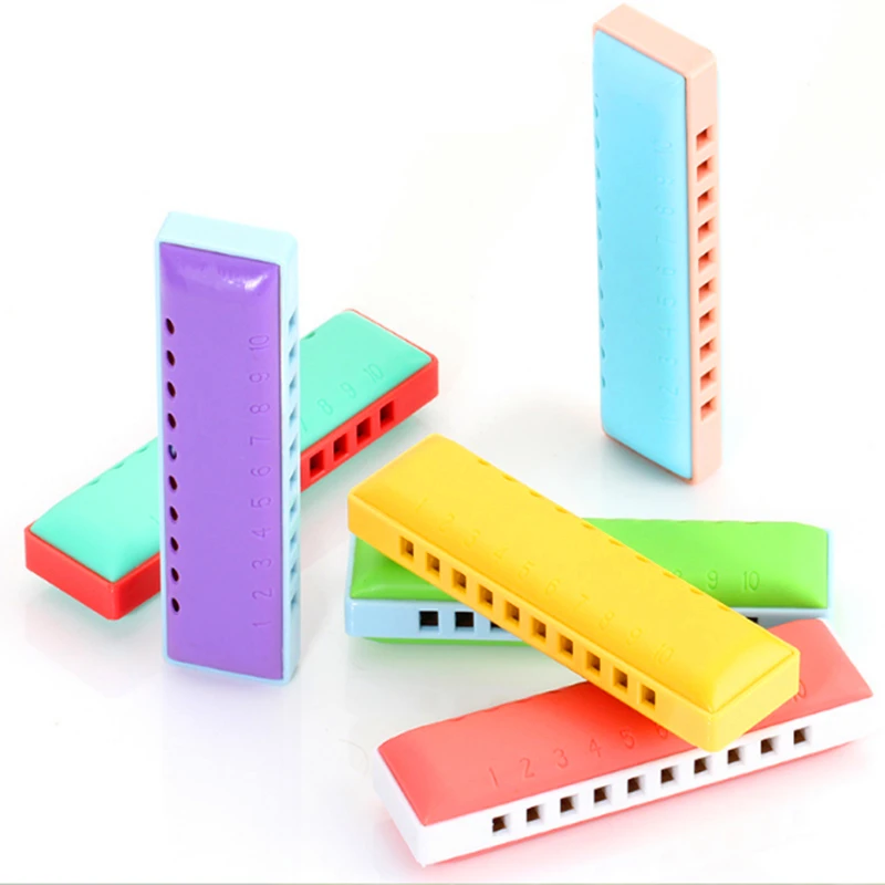 10 Hole Harmonica Kongsheng Children's  Armonica Blues gaita de boca Mouth Ogan Educational Musical Instrument Orff Baby Toys