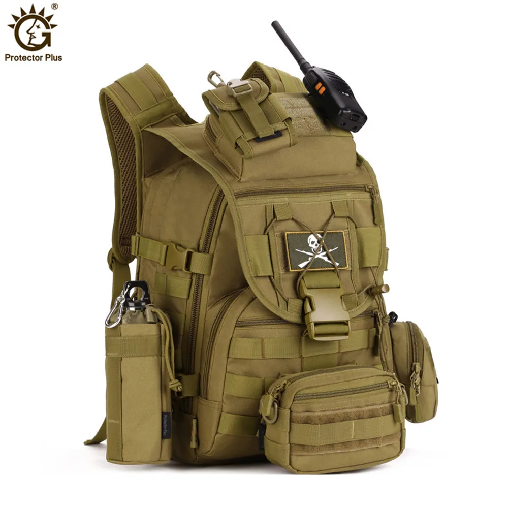 Tactical Military Backpack, 900D Nylon Backpack, Army Rucksack, Outdoor Camping, Hiking, Hunting Bag, 40L