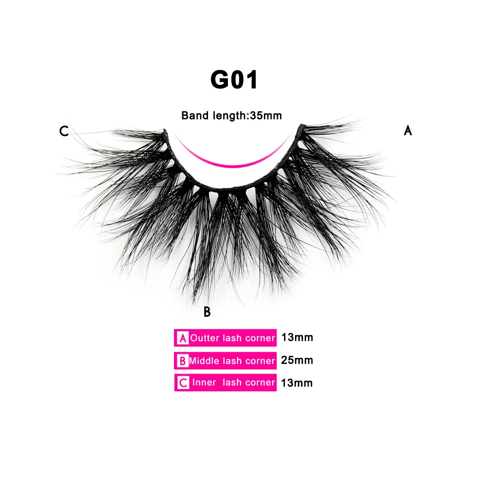 AMAOLASH 25mm Eyelashes 5D Mink Lashes Thick Crisscross False Eyelashes Fluffy Dramatic Eyelashes Makeup Soft Lashes 38 Styles