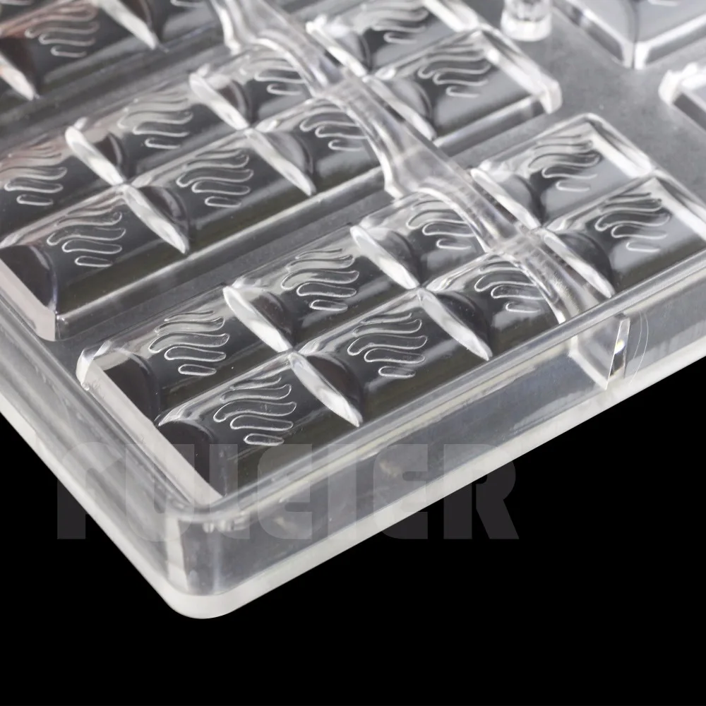 DIY Polycarbonate Chocolate bars mold cake decoration Pastry Baking Dish confectionery tools Chocolate Candy Mold
