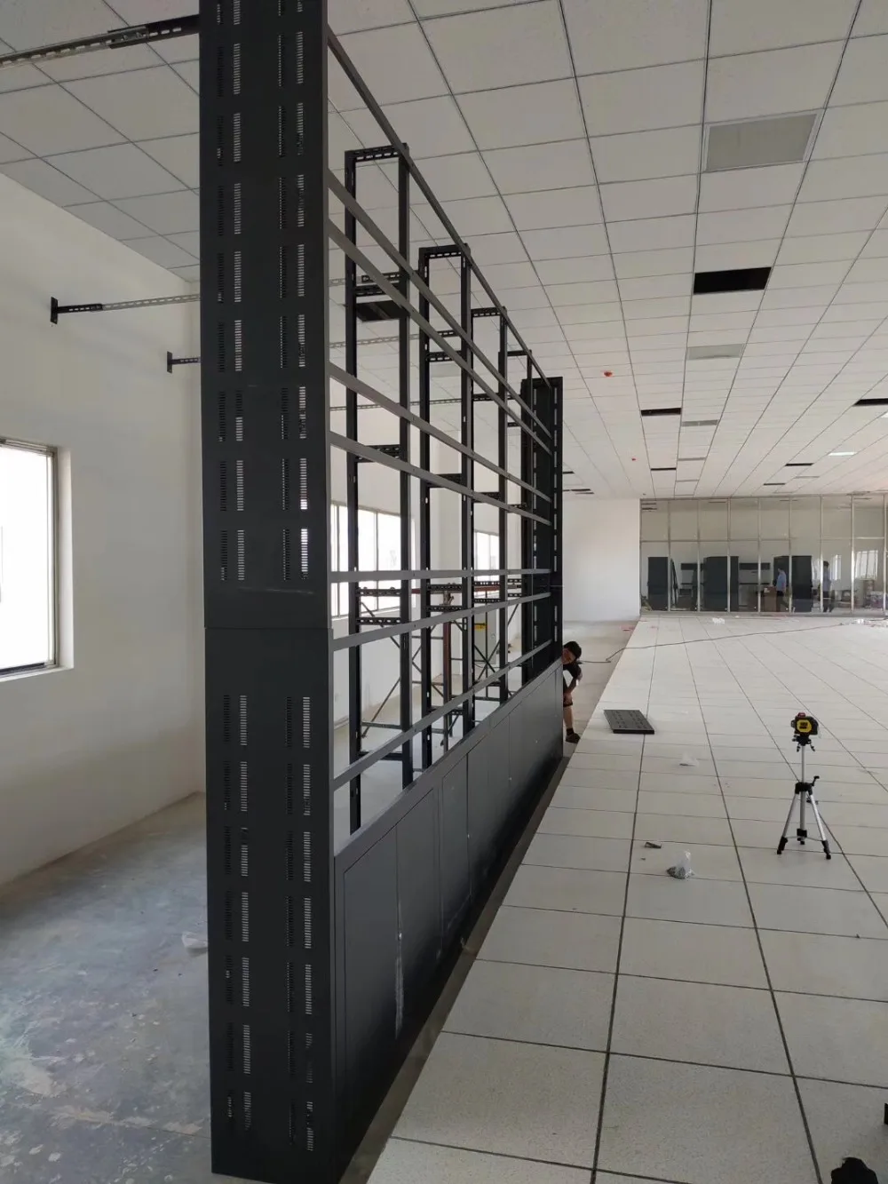 Customize Monitor support video wall steel structure cabinet stand