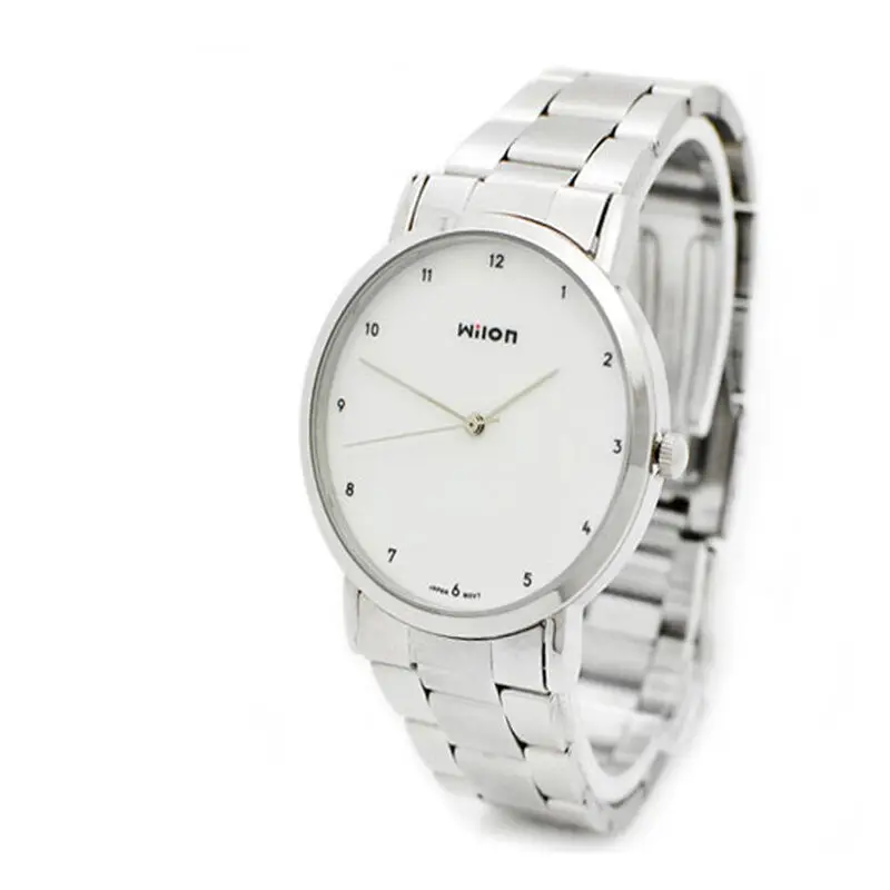 Montre à Quartz pour homme et femme, Horloge de Couple, marque classique, minimaliste, en acier, décontractée