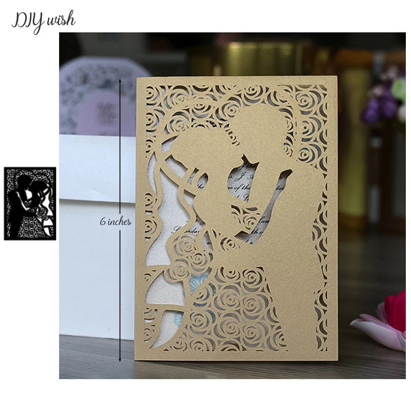 Couple Dies Metal Cutting Dies for Card Making Scrapbooking Wedding invitation Craft Dies Cut DIY Home Decorative