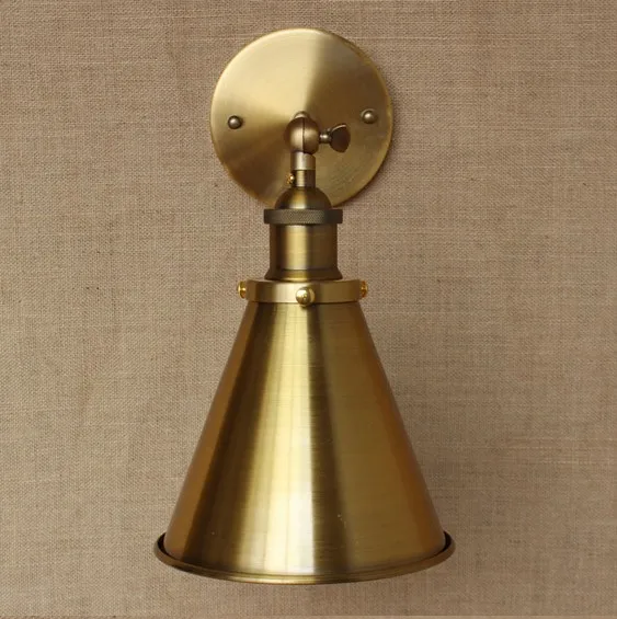Brass Style Loft Industrial Lamp Lampe Vintage Wall Lights Fixtures Class Retro Edison Wall Sconce Arandelas