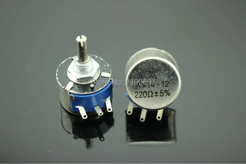 DIY HIFI 2 PCS Einzel Potentiometer WX14-12 3 W 56R 100R 220R 470R 1 K 2,2 K 4,7 K 10 K 20 K 5% Filament Balance