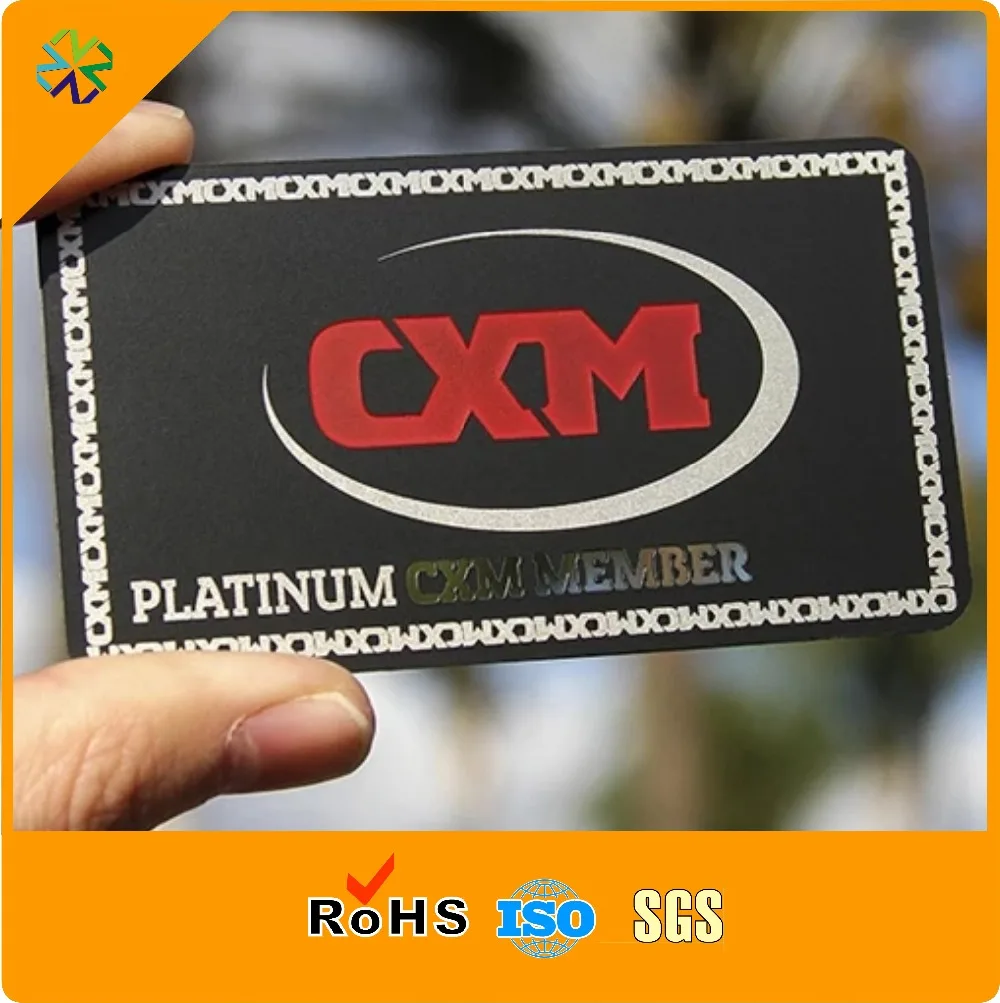 2018 Online Shop China steel Metal Business Card With custom color printing