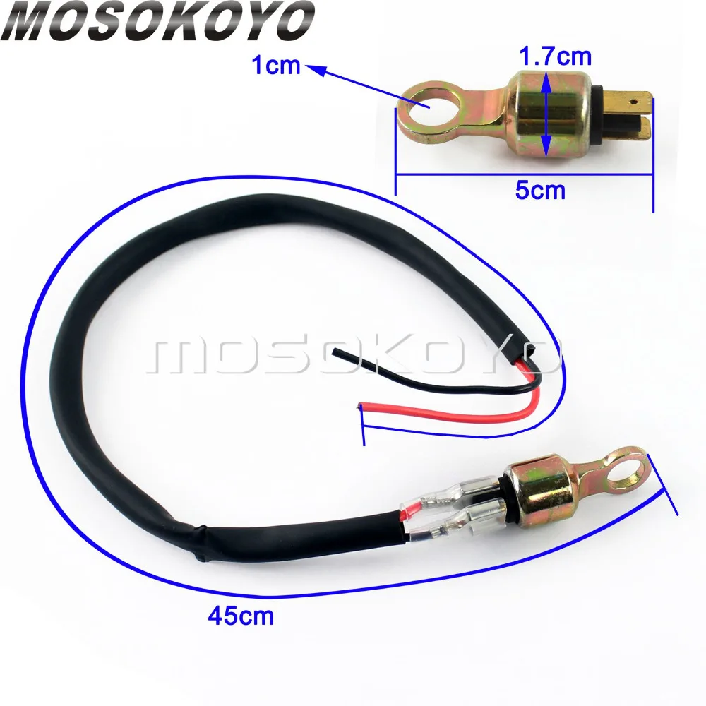 45cm Motorbike Rearset Hydraulic Pressure Brake Light Switch Hydraulic Brake Switches for Honda Kawasaki Suzuki Yamaha