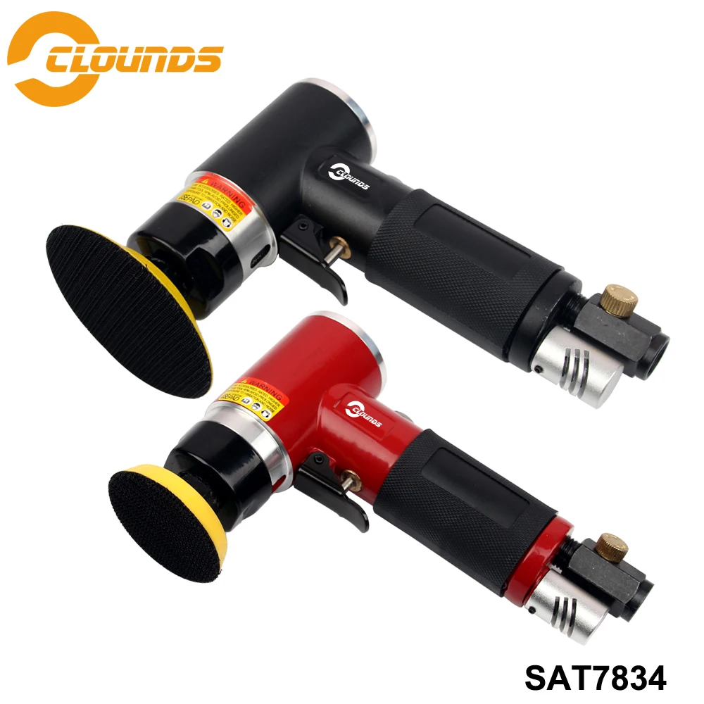 

SAT7834 Pneumatic Sander Air Tool 2" 3" Pad Size Decelerate Mini Air Sander Power Tools