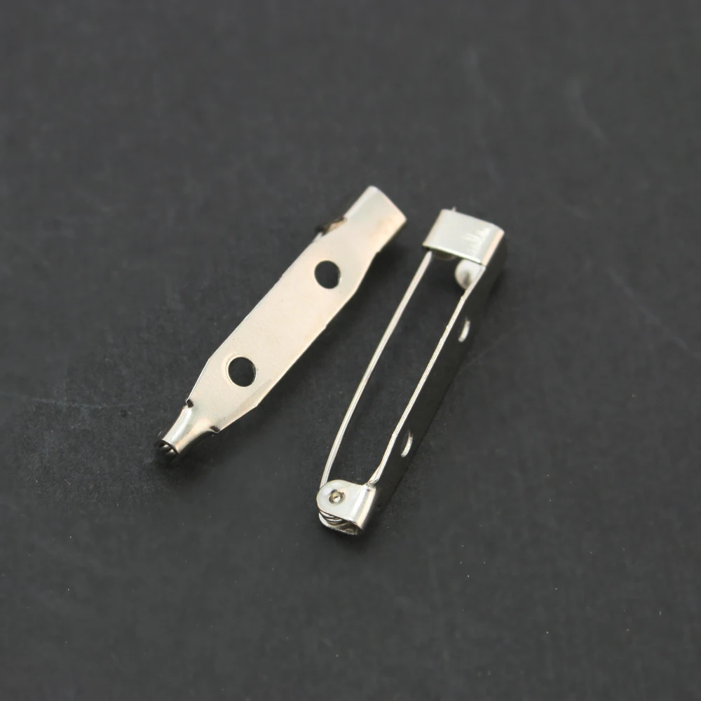 500pcs/lot Rhodium Plated Brooch Pin Clasp Fingings 30mm Fit for Bracelet DH-FZC004-69