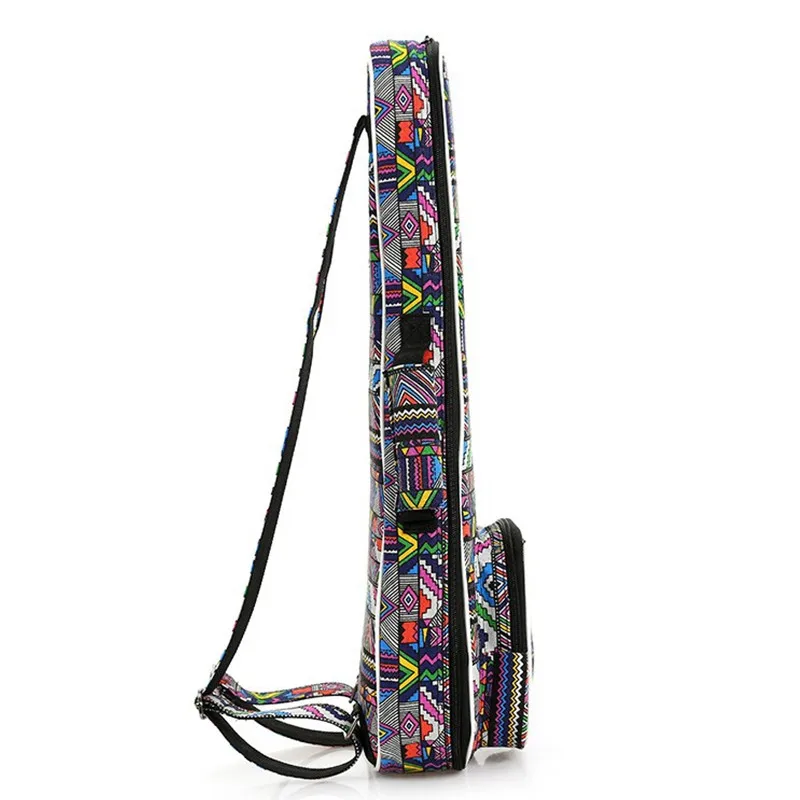 New Portable 21 23 26 inch soprano concert tenor ukulele case small bass guitar bags soft gig cover backpack lanikai colorful