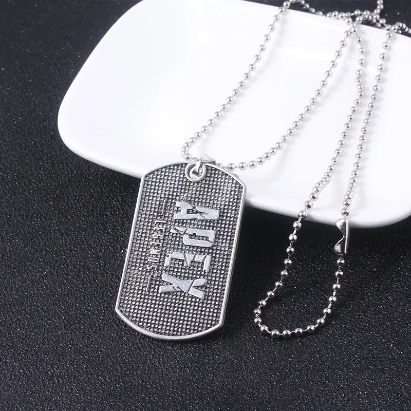 Game Apex Legends Dog Tag Necklace Pendants For Women Men Antique Metal Necklace Jewelry Accessories