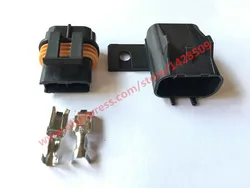 1 Set 2 Pin Delphi Female And Male Sealed Connectors For Inline Fuse Wiring Automotive Connector 12033769 54200521 12033731