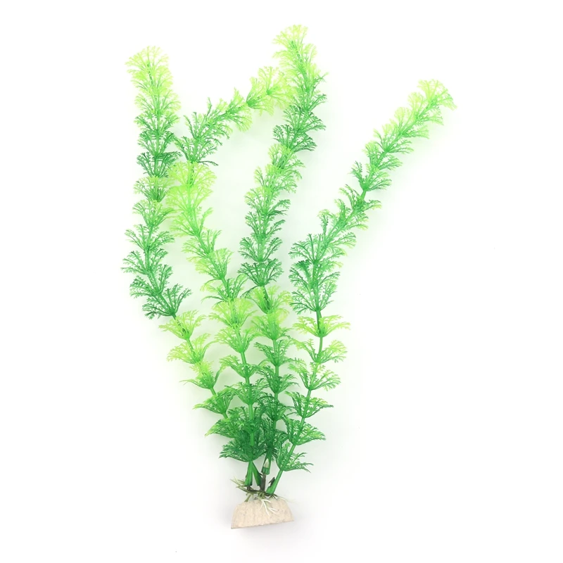 15pcs Length 30cm Artificial Three Section Vanilla Simulation Flower Aquarium Fish Tank Landscape Water Grass Ornament Wholesale