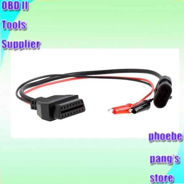 DHL EMS Fast Delivery Alfa Lancia 3pin to OBD obd II connector 16 pin cable OBD2 for Fiat 3 pin wholesale & retail