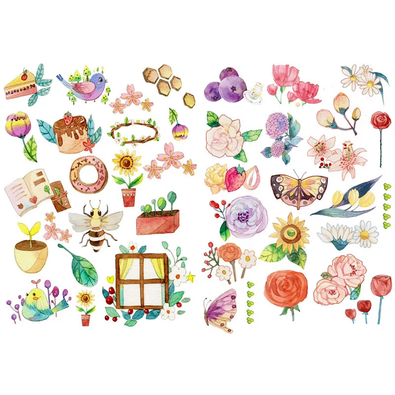 

1 шт. мультфильм сад цветок Precut Милая Канцелярия Calenda Agenda молочный планировщик наклейки Школьные офисные украшения